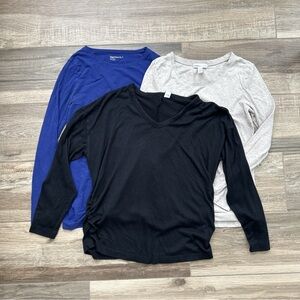 Maternity Long Sleeve Shirts Bundle Medium Gap Old Navy Ambiance